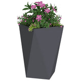 Planter Anthracite 50 x 50 x 75 cm Steel 883798