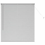 Venetian Blinds Height Adjustable Silver 130 x 120 cm Aluminium 42005901