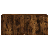 TV Cabinet Wall-mounted Smoked Oak 100x30x41 cm 836970