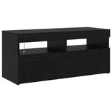 TV Cabinet 2 pcs Black Oak 230 x 36.5 x 40 cm Engineered Wood 3332526