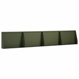 Retaining Wall 4 pcs 60 x 12 x 40 cm Steel Olive Green 3449082