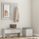 Hallway Furniture Set Concrete Grey Engineered Wood 3082048