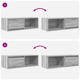 TV Cabinets 2 pcs Grey Sonoma 80x31x25.5 cm Engineered Wood 861465
