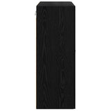 Wall-mounted Cabinet 2 pcs Black Oak 69.5 x 34 x 90 cm 3402691