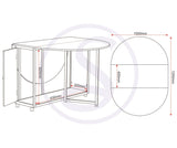 ZNTS Budget Butterfly Dining Set 400-401-022