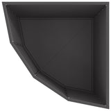 Corner Planter Black 60 x 60 x 50 cm Steel 883661