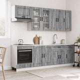 Kitchen Unit KALMAR 8 pcs Grey Sonoma Engineered Wood 3438189
