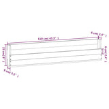 Wall-mounted Shoe Racks 2 pcs White 110x9x23 cm Solid Wood Pine 833276