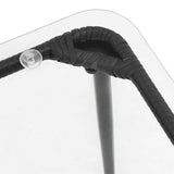 Garden Table Black 80 x 40 x 45 cm Poly Rattan 42010364