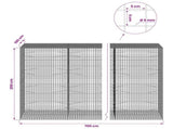 Gabion with 5 mm Wire and 5x5 cm Mesh 700x100x200 cm 3464408