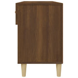 Shoe Cabinet Brown Oak 102x35x55 cm Engineered Wood 817569