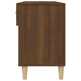 Shoe Cabinet Brown Oak 102x35x55 cm Engineered Wood 817569