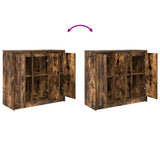 Sideboard Smoked Oak 85x34x76 cm Engineered Wood 861629