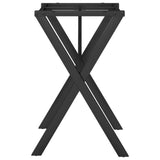 Dining Table Legs X-Frame 60x40x73 cm Steel 357906