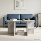 Coffee Table Concrete Grey 87 x 50 x 45 cm Engineered Wood 8001058