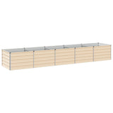 Raised Garden Bed Ivory 400 x 80 x 55 cm cold-rolled steel 8006436