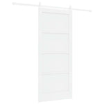Sliding Door White 86 x 198.5 cm Solid pine wood and steel 3333259