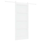 Sliding Door White 86 x 198.5 cm Solid pine wood and steel 3333259