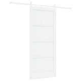 Sliding Door White 86 x 198.5 cm Solid Pine Wood 3333259