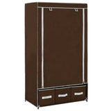 Wardrobe Brown 87x49x159 cm Fabric 282458