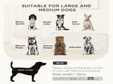 Dog Sofa, with Wooden Legs, Water-Resistant Fabric, for Medium & Large Dogs - Grey T3398P376487