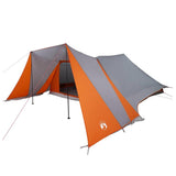 Tipi Tent with Roof Grey and Orange 660 x 456 x 200 cm Taffeta 42000977