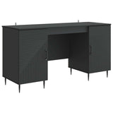 Desk with Shelf Black 142.5 x 50 x 75 cm Engineered Wood 3414604