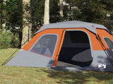 Family Tent 6-Person Grey and Orange Quick Release Waterproof 94297
