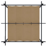 Garden Gazebo with Retractable Roof 3x3 m Taupe 318536
