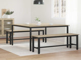 Dining Tables 110 x 110 x 75 cm METAL 892639