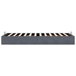 Ottoman Bed Frame No Mattress Dark Grey Single Velvet 3310998