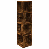 Corner Cabinet Smoked Oak 33x33x132 cm Engineered Wood 816023