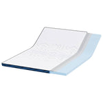 Mattress Pads White and blue 160 x 200 cm Gel Memory Foam 4106261