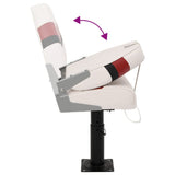 2 Piece Foldable Boat Seat Set High Backrest 3284319