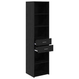 Highboard Black Oak 45 x 42.5 x 185 cm Engineered Wood 3402640