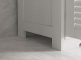 Three-Part Bathroom Storage Unit, with Shelf, Drawers & Cupboard - White T3398P329942