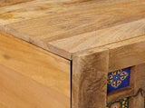 Coffee Table Natural 80 x 50 x 40 cm Solid Mango Wood 4018265
