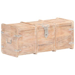 ZNTS Storage Chest 90x40x40 cm Solid Acacia Wood 289644