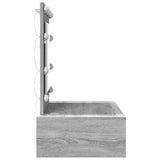 Dressing Table with Drawer Grey 83 x 40 x 70 cm Engineered Wood 865231