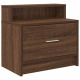 ZNTS Bedside Cabinets with Drawer 2 pcs Brown Oak 51x31x47 cm 858681