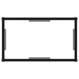 Console Table Transparent 60x35x75 cm Tempered Glass 322827