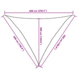 311815 Sunshade Sail 160 g/m Brown 5x5x6 m HDPE
