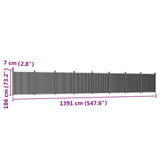 Fence Panel Brown 1391x186 cm WPC 3282805