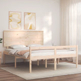 Senior Bed without Mattress 160x200 cm Solid Wood 3195491