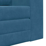 Sofa Bed Blue 148 x 71 x 83 cm Velvet 4106683