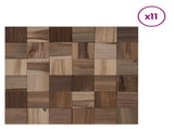 Wall Panel 11 pcs Natural 30 x 30 x 2 cm 42046459