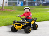 12V Kids Electric Ride on ATV, Battery-Powered Quad Bike w/ Spring Suspension, Forward Backward, T3398P347552