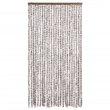 Insect Curtain Taupe and White 100x220 cm Chenille 325462