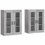 Wall Mounted Cabinets 2 pcs Grey Sonoma Engineered Wood 3197951