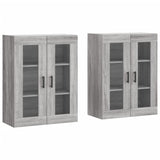 Wall Mounted Cabinets 2 pcs Grey Sonoma Engineered Wood 3197951